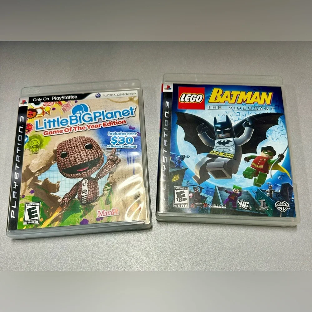 PS3 Little Big Planet = LEGO Batman games lot of 2